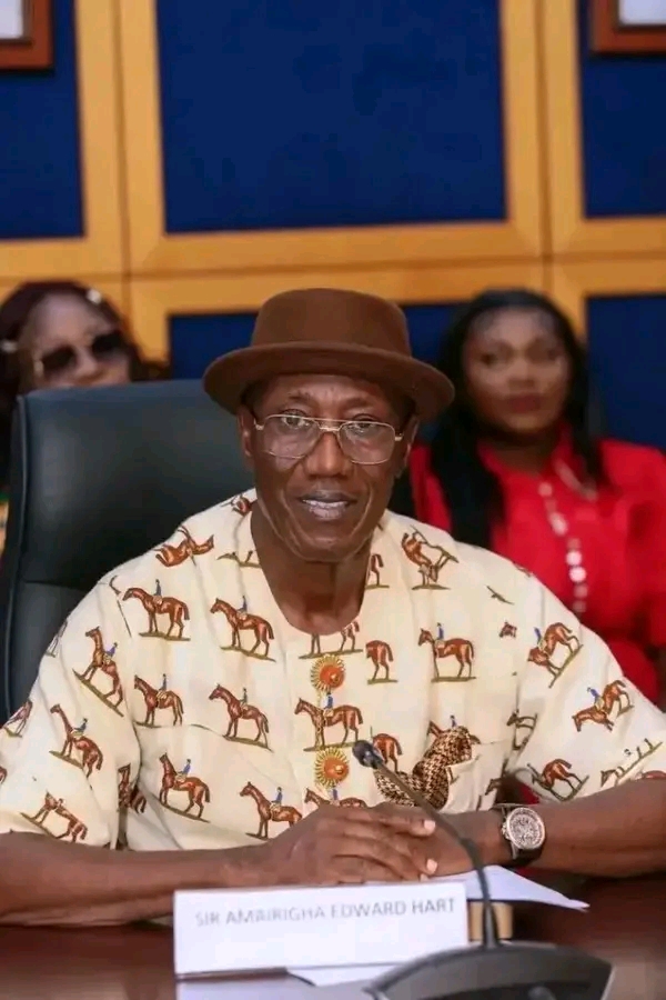 Rivers State Commissioner for Physical Planning and Urban Development, Amairigha Edward Hart, at a meeting